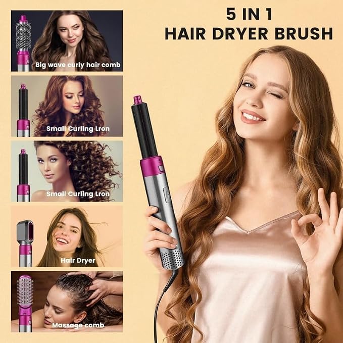 5-in-1 Hot Air Hair Styler | جهاز تصفيف الشعر 5 في 1 بالهواء الساخن