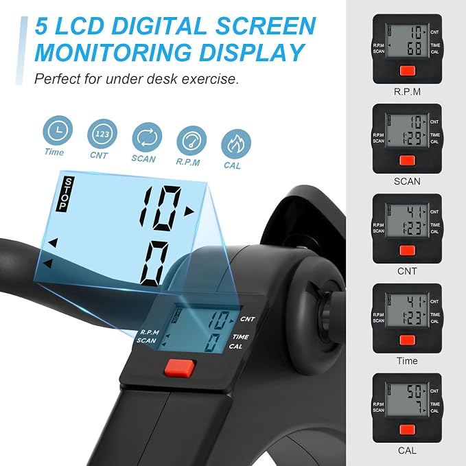 Portable Hand & Foot Pedal Exerciser | دواسة تمارين محمولة لليدين والقدمين